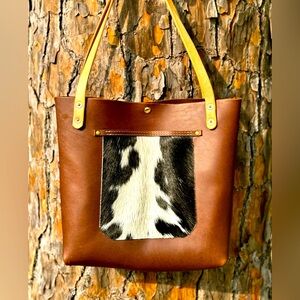 Hand made leather tote bag! Made by me @ Kilgore Leather Works